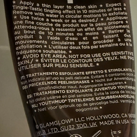NEW GLAMGLOW youth mud tinglexfoliate treatment CREAM 5 x 0.5 oz/15 g=2.5oz/75 g - Picture 6 of 7